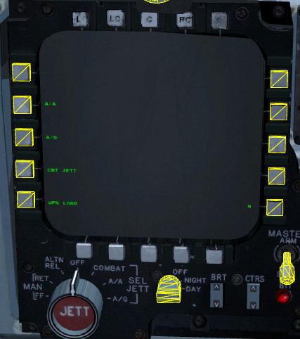 MCPD Armament Top Level Menu