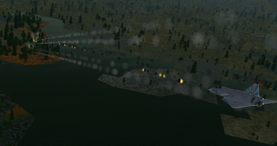 AJS-37 doing an attack run.