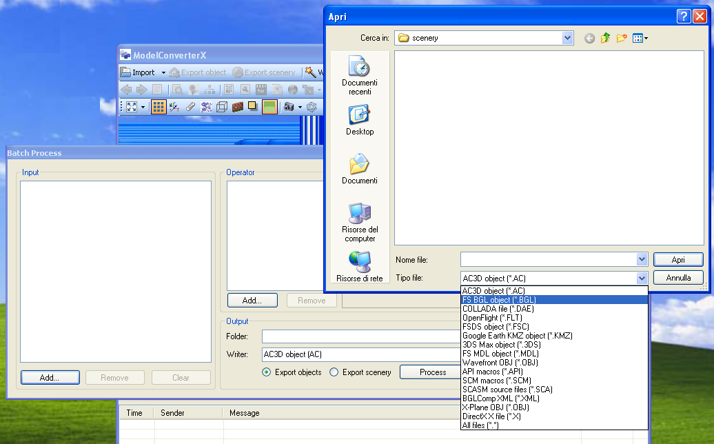 ModelConverterX batch converter, open dialog