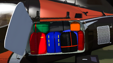 EC130 voll gepackt mit prallen Koffern