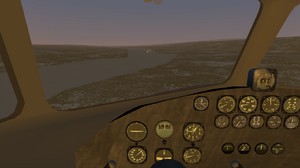 View of the cockpit