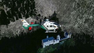 EC135 Bavarian Police near Castle Neuschwanenstein, Füssen, Germany
