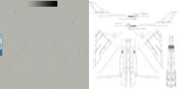 The two textures concerned, the ASG paintwork and the separate alpha transparency with dirt streaks