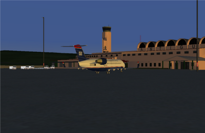 En face du terminal