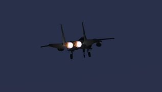 F 15C dawn afterburner departure
