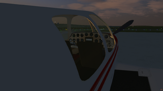 Standing next to the beech bonanza at KAKR