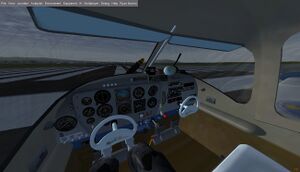 The Navion's cockpit
