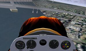 Zlin 50 lx in action at RedBull Airrace Rotterdam in the FlightGear NL scenery