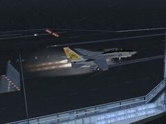 Wystrzelenie z katapulty F-14b