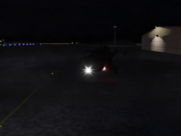 Environment dependent rotor wash particle system