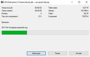 Unzip Raspbian