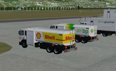 Versión corta del camión de combustible Volvo FM para aeropuetos