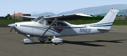 C182 Custom registrstion livery #3, based on N9681F