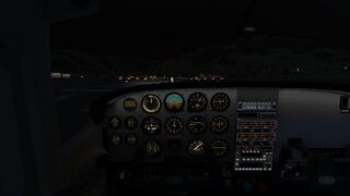 Ready to take off at night