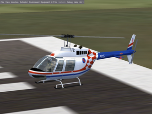 The JetRanger in Croatian air force livery.