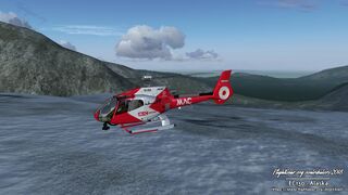 EC130 near the toe of a glacier in Alaska