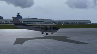 Gear collapse due to heavy landing