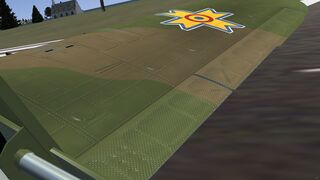 Detail of the IAR 80's wing
