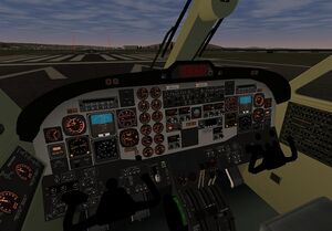 Cockpit of the B1900D