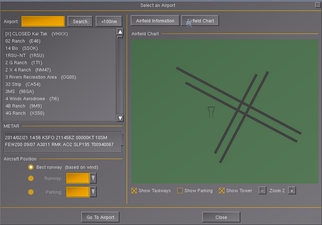 airport selection dialog with a greyscale fragment shader applied to the canvas
