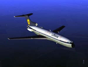 Boeing 727-230 in Lufthansa livery