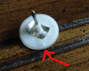 The travel limit snubber.
