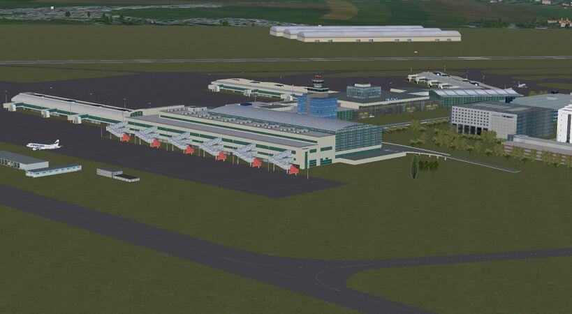 The north apron of LKPR