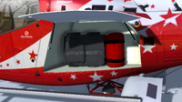 H130 with one piece of luggage loaded