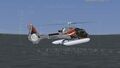 F-GOLH landing in Lake Geneva with floats inflated