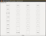 aircraft-specific GUI dialog (shuttle) rendered by the pui2canvas parser