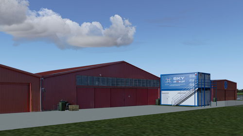Włocławek-Kruszyn airport scenery.