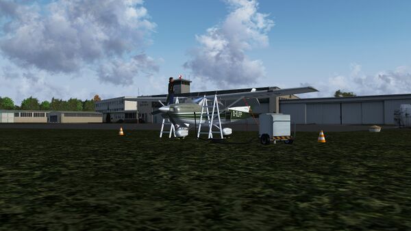Cessna 182S with static elements