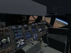 Space Shuttle cockpit (April 2015)
