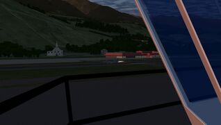 F 15C leaving view from tower Sion