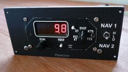 [DME indicator, front view