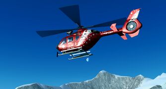 EC135 P2 "Air Zermatt" near Matterhorn
