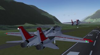 F-14 Formation Takeoff (LSGS) Sion