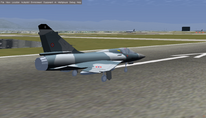 A Mirage 2000 ready for brake release