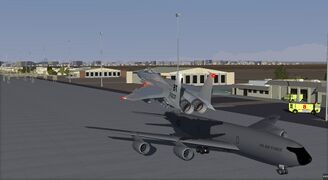 F 15C flypast Nellis AFB FireDepartment