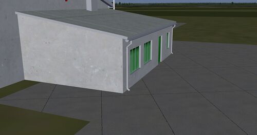 Annex of hangars