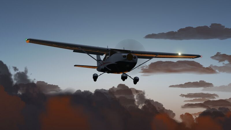 File:C182 at dawn.jpg