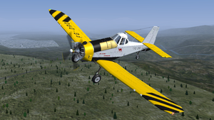 The PZL-Mielec M-18 Dromader in flight