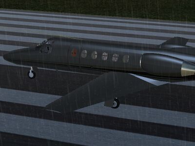 Rain effect on the Citation Bravo