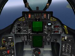 The pilot's "office".