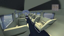 WiP Lockheed L10 Electra Cabin from the back towards the pointy end