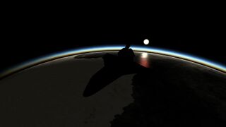 Sunrise over Antarctica