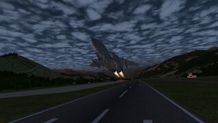 F 15C leaving Sion