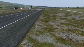 South European airport keep close up