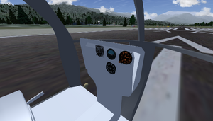 Actual OH-6 cockpit status. (Note that stick is taken from Bo105, next thing will be make an own one).