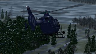 EC135 chasing ICE-train near Frankfurt Airport